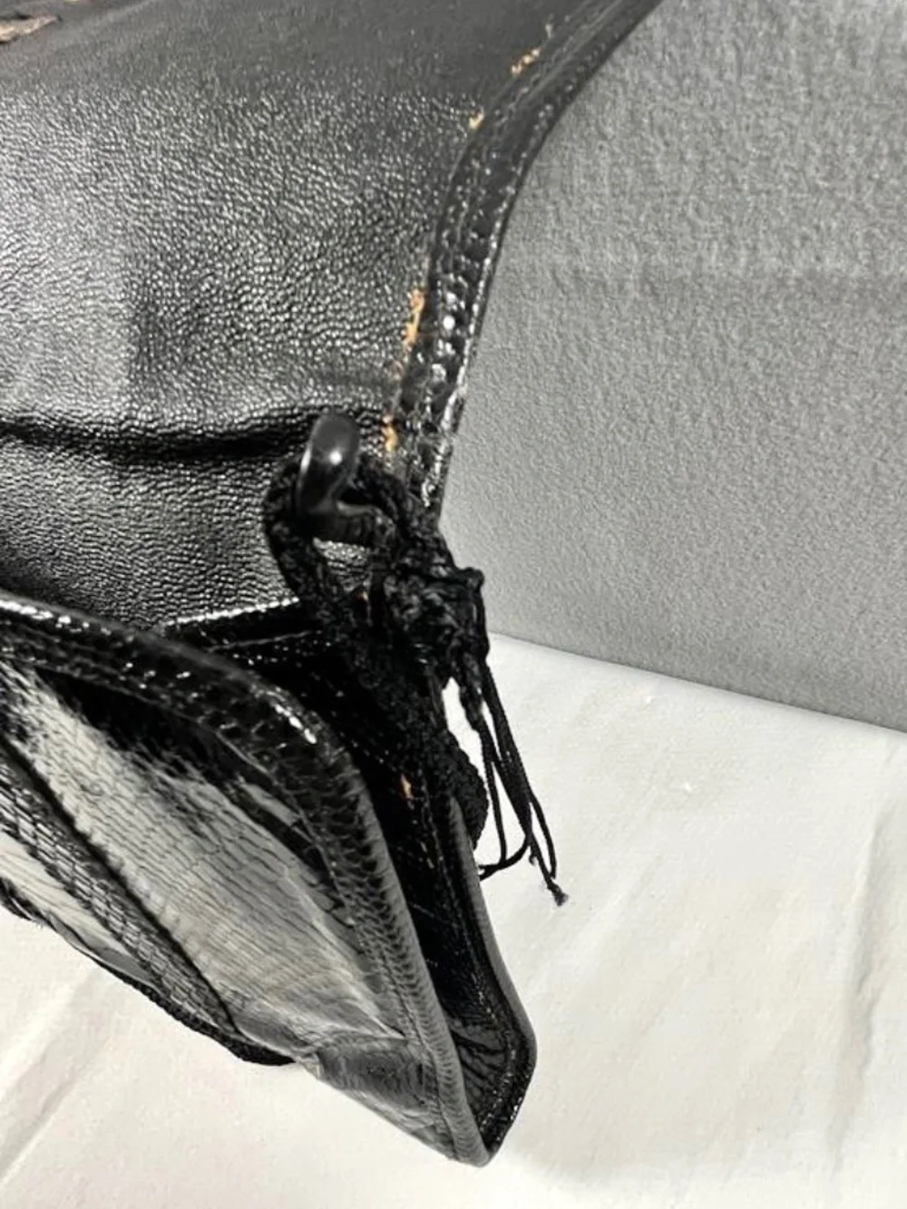 VTG Vasilis for Trotting Genuine Black Snakeskin Exotic Python Clutch Italian